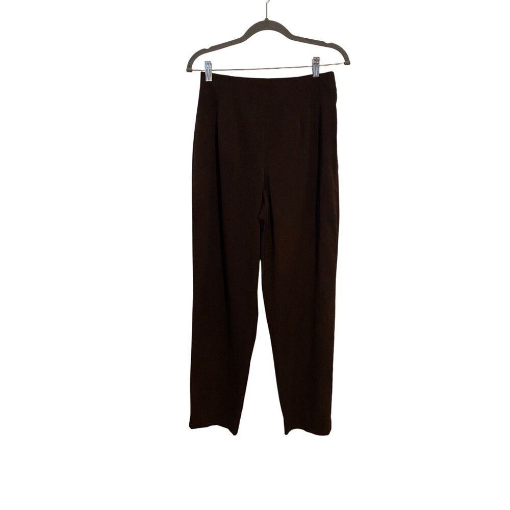 Briggs Pants Women’s 8 Brown High Waist Pull On Straight Leg Work Casual Comfy